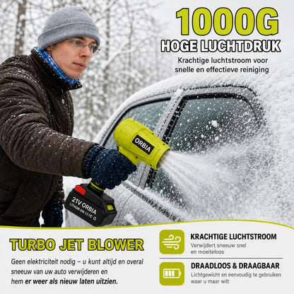 ORBIA RX9 — Draadloze Bladblazer + GRATIS Batterij & Oplader