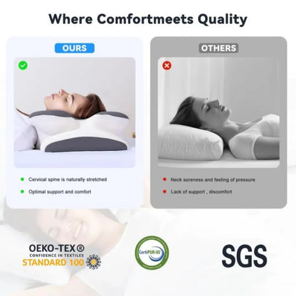 Orbia Cooling Zachte Neksteunkussens, Ergonomische Cervicale Kussens van Traagschuim, Nekondersteuning & Verlicht nek- en schouderpijn