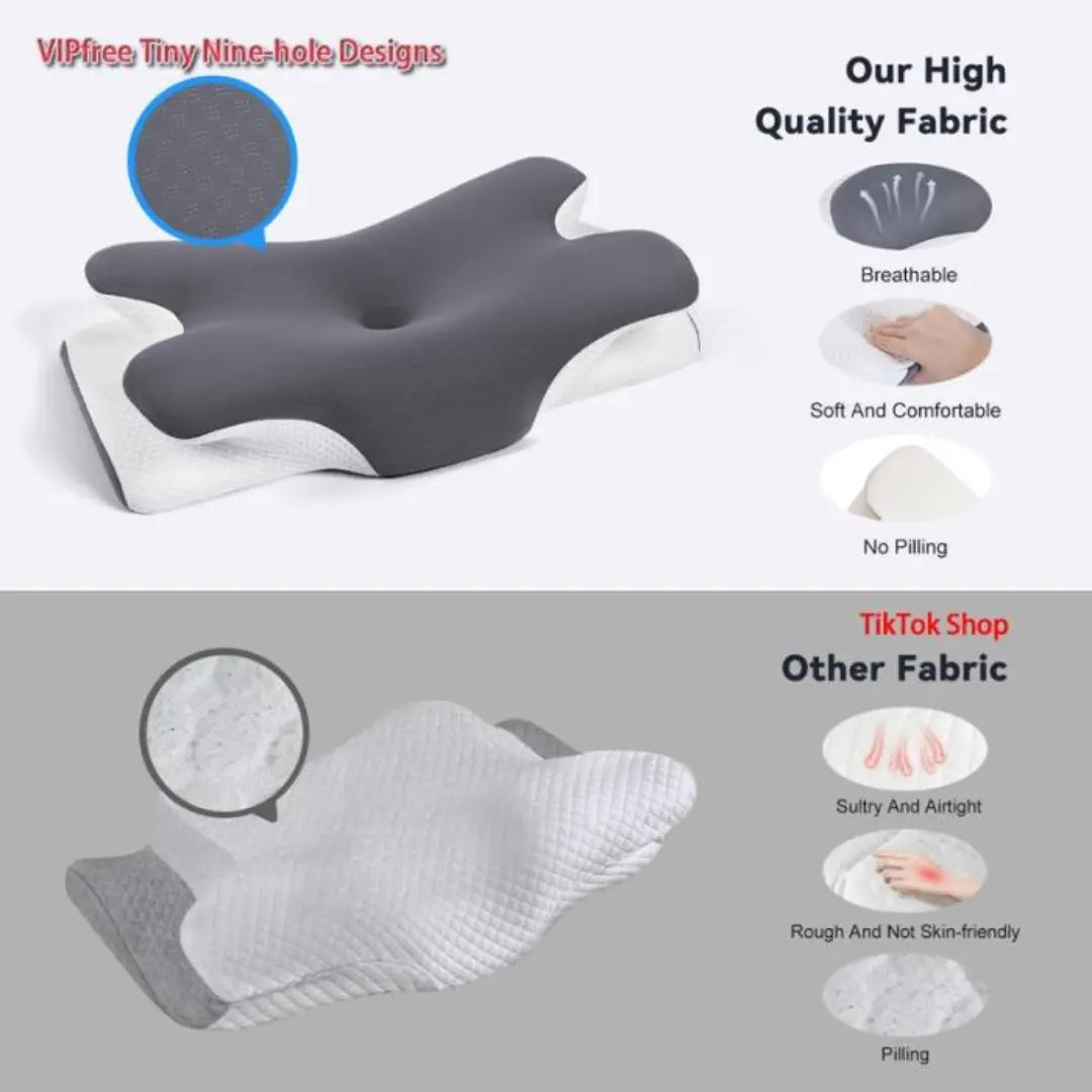 Orbia Cooling Zachte Neksteunkussens, Ergonomische Cervicale Kussens van Traagschuim, Nekondersteuning & Verlicht nek- en schouderpijn