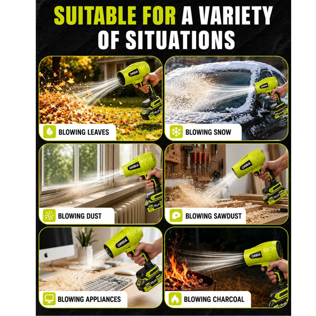 ORBIA RX9 — Cordless Leaf Blower + FREE Battery & Charger