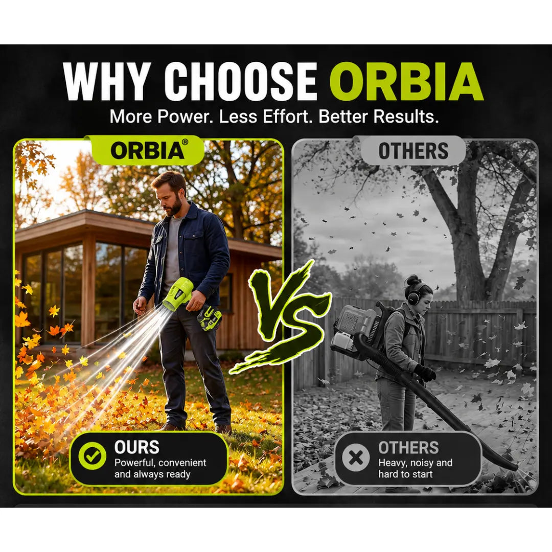 ORBIA RX9 — Cordless Leaf Blower + FREE Battery & Charger