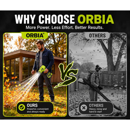 ORBIA RX9 — Cordless Leaf Blower + FREE Battery & Charger